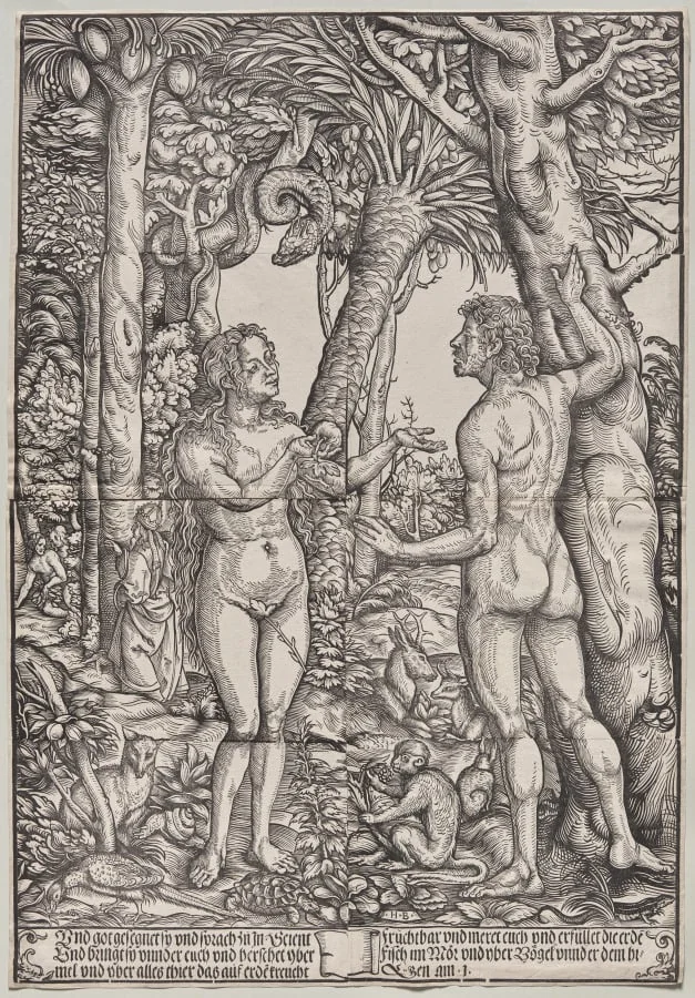 The Fall of Adam and Eve, detail