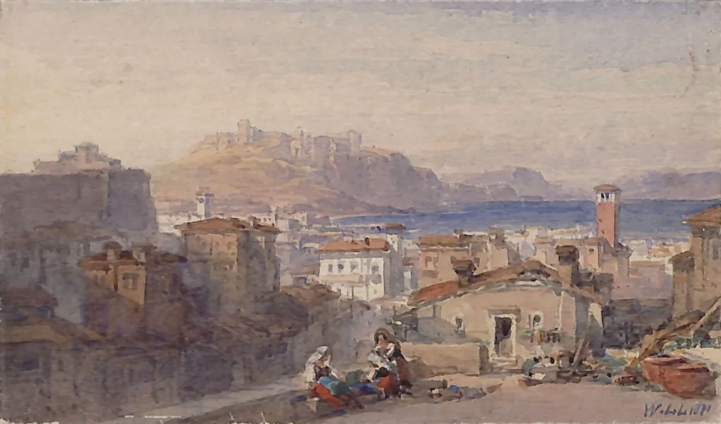 Naples, by William Leighton Leitch, watercolor, 1871