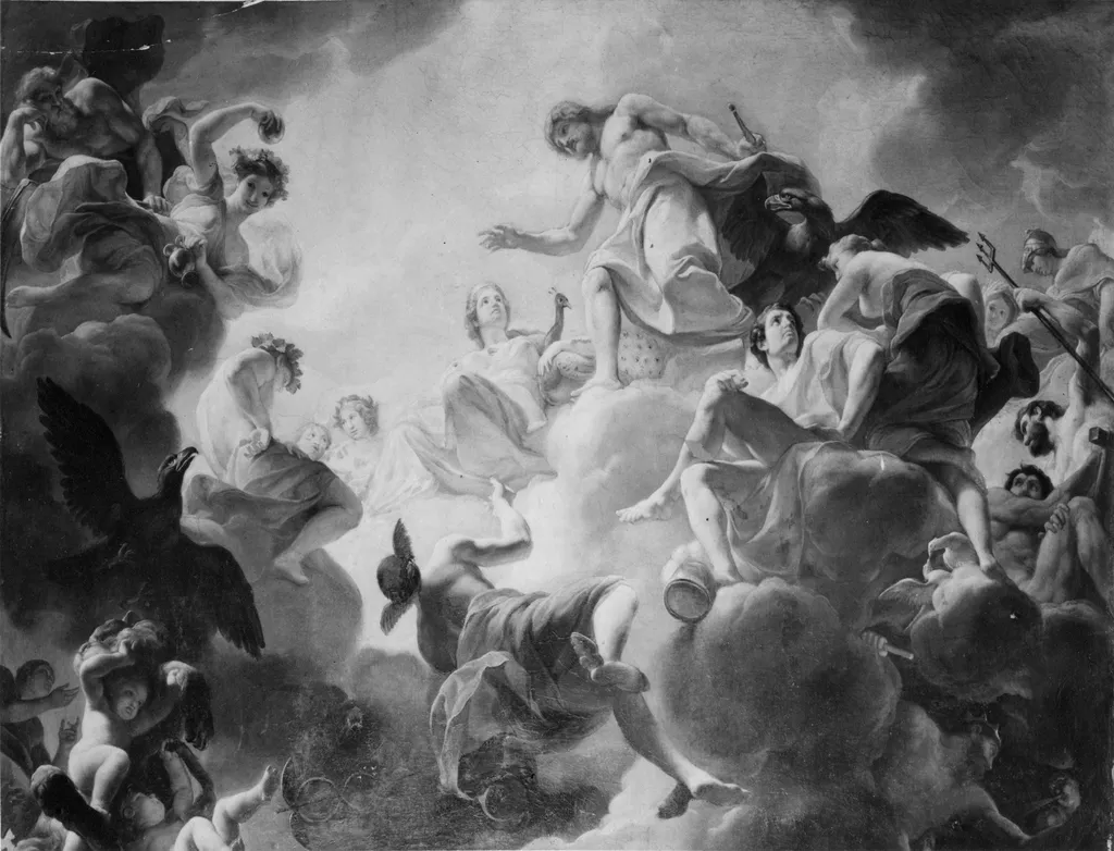 The Apotheosis of Hercules, by Cristoforo Unterperger, oil, 1792