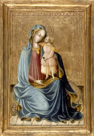 Madonna and Child, by Master of the Bargello Tondo, unspecified, 1425