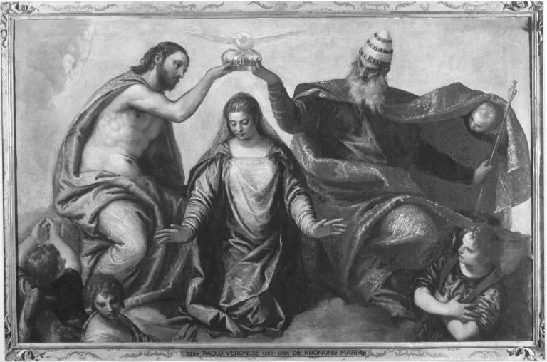 Die Krönung Mariae, detail