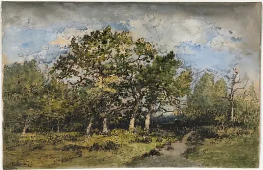 Landscape, by Narcisse Virgilio Díaz, 1860