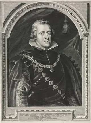 Portrait of Philip IV, by Paulus Pontius, 1604