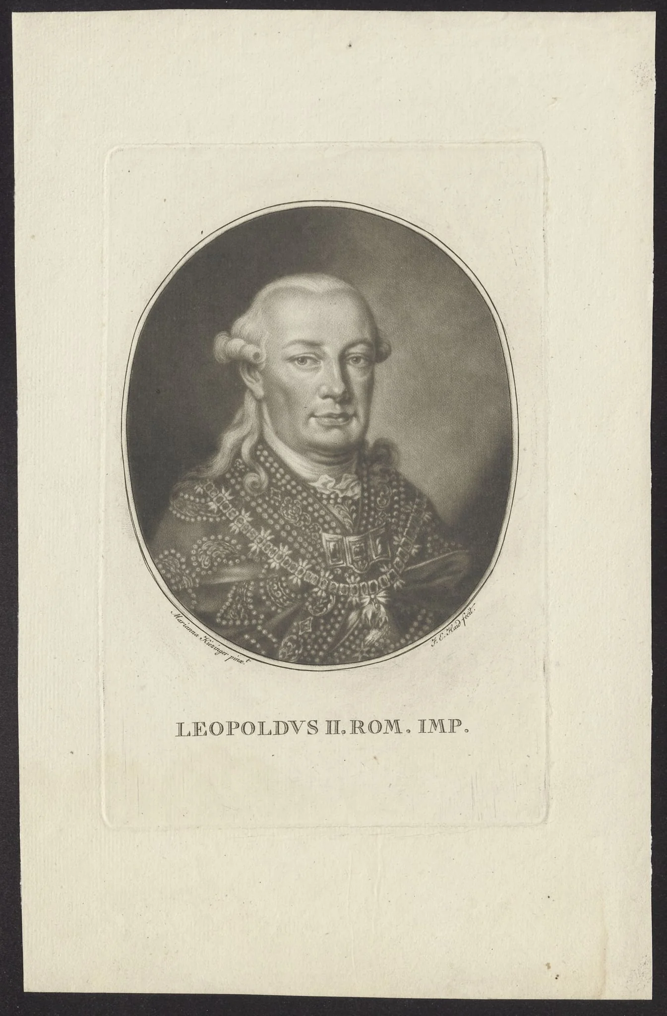 Portrait of the Emperor Leopold II, detail