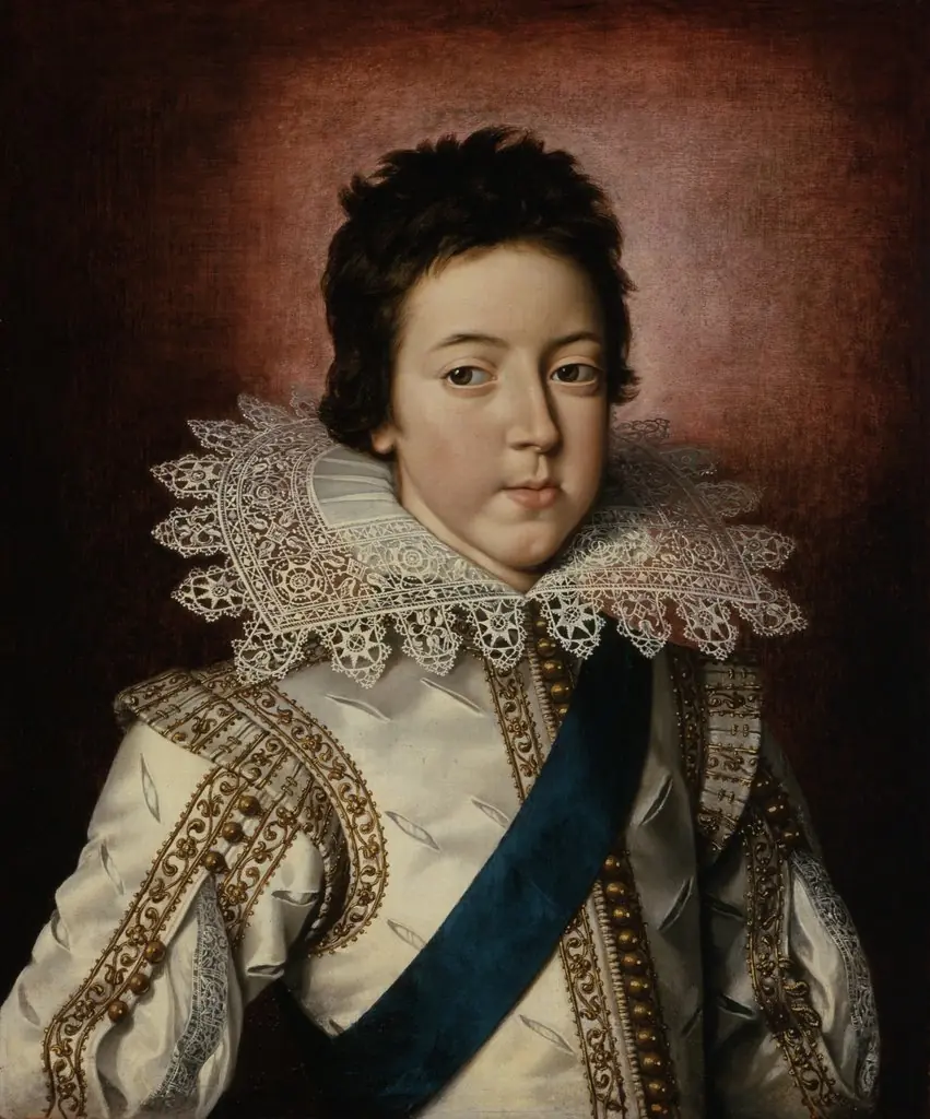 Portrait of Louis XIII, King of France as a Boy, by Frans Pourbus, the Younger, oil, 1616