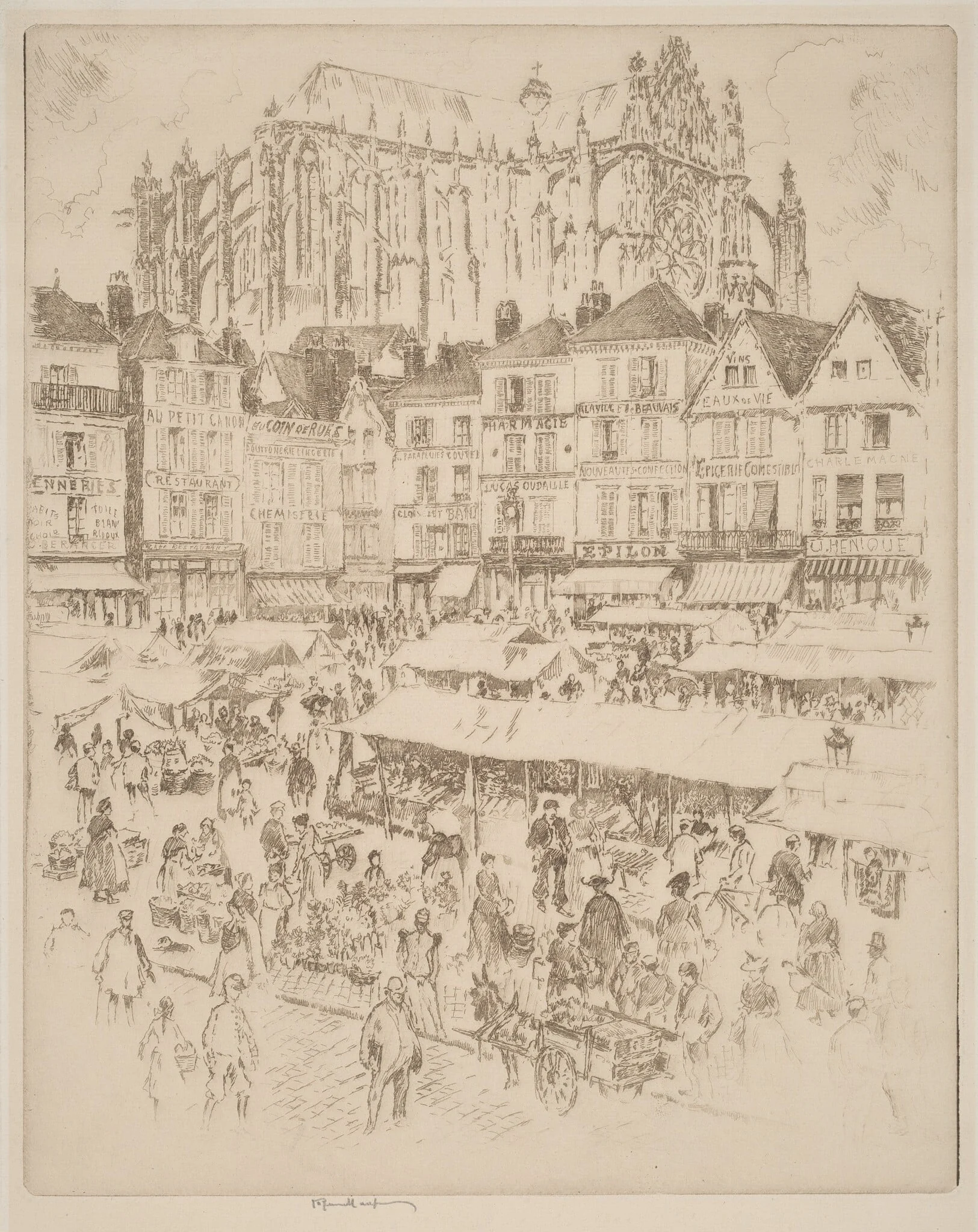 La Place, Beauvais, detail