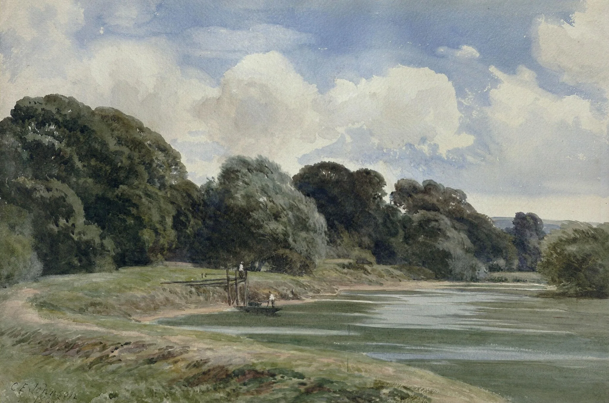 A Peaceful River, detail