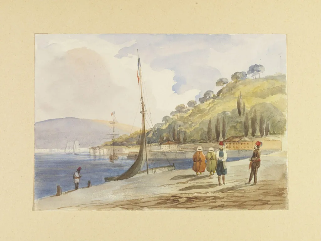 Therapia, by Charles Henry John Anderson, watercolor, 1855