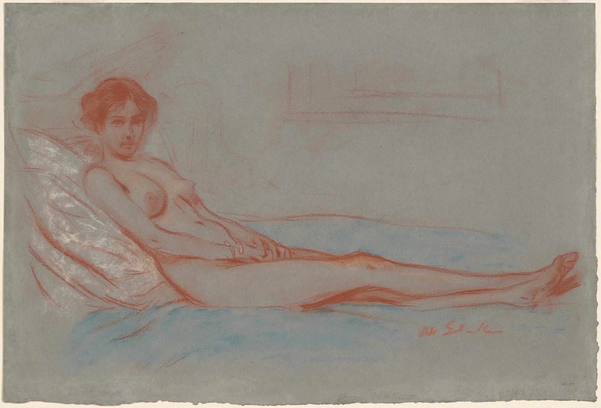 Reclining Female Nude, detail