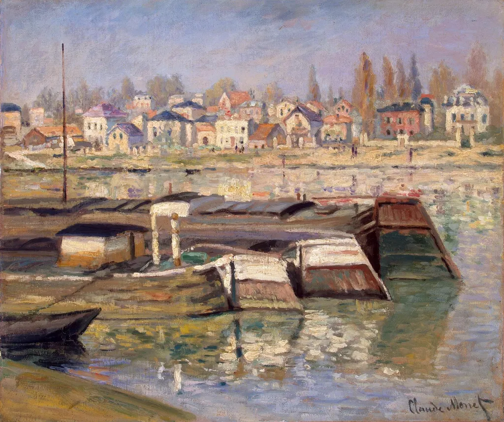 Landscape. Seine at Asnieres, by Claude Monet, oil, 1873