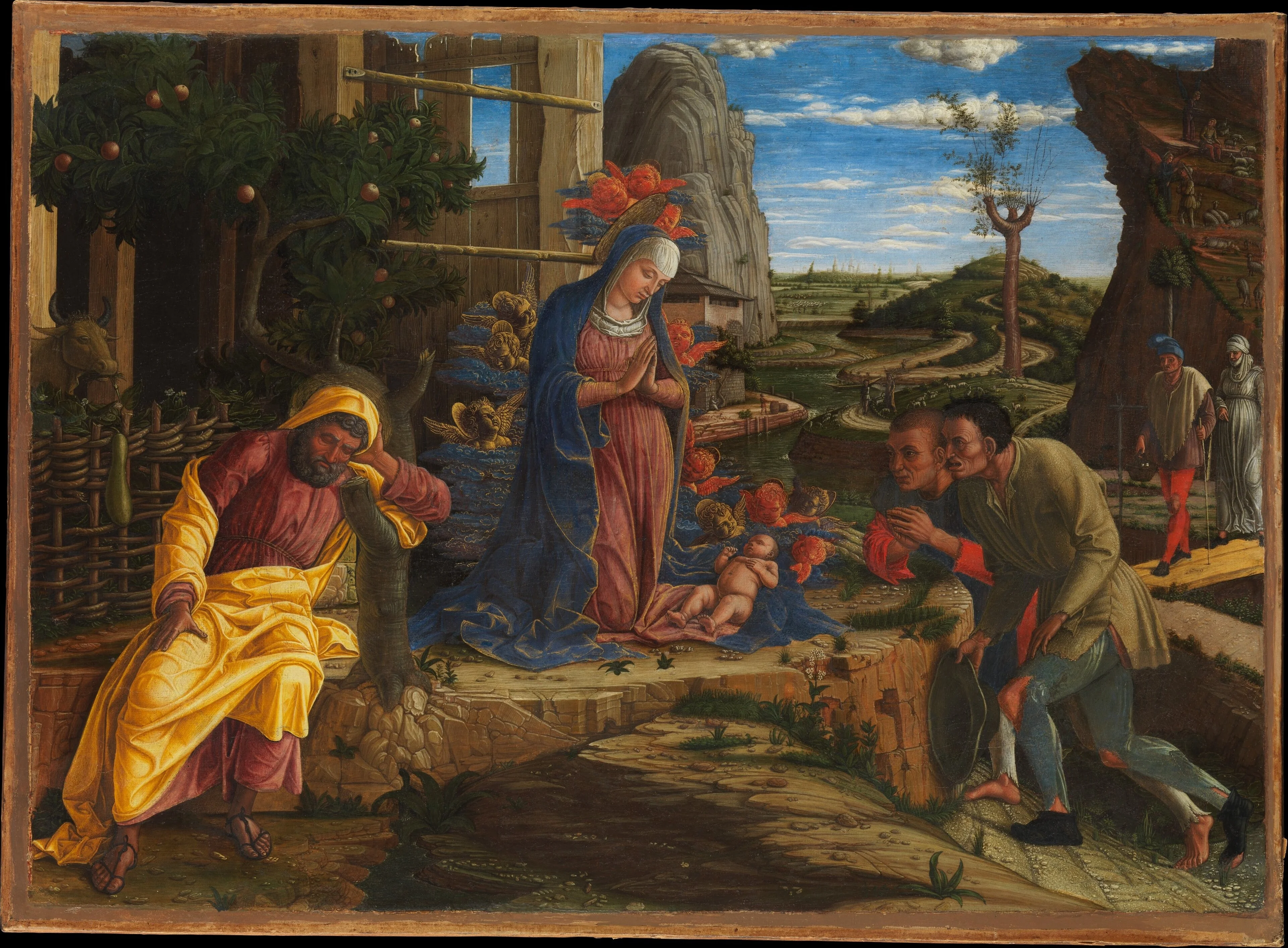 Adoration of the Shepherds, detail