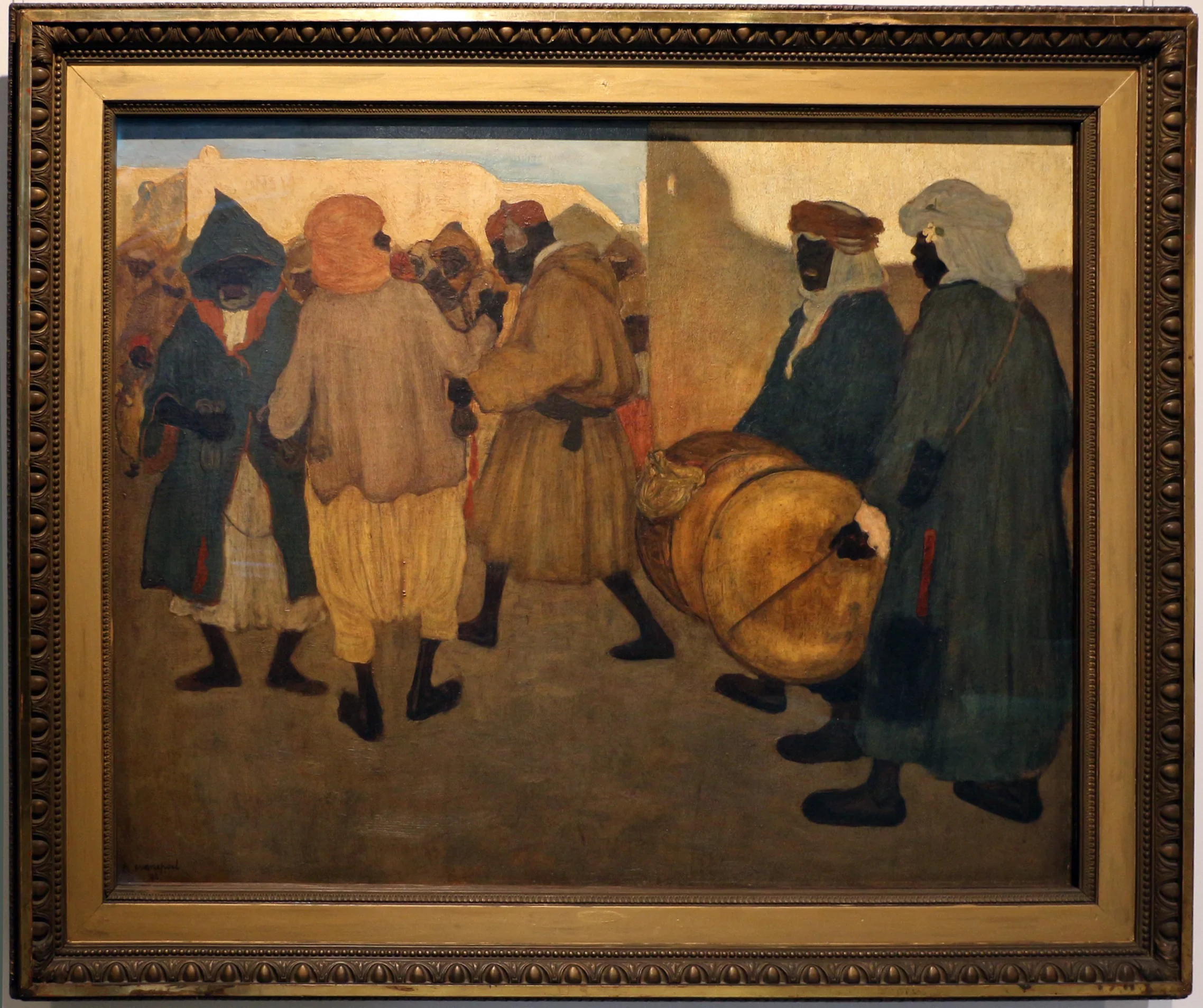De aankondiging van het negerfeest te Blida, detail