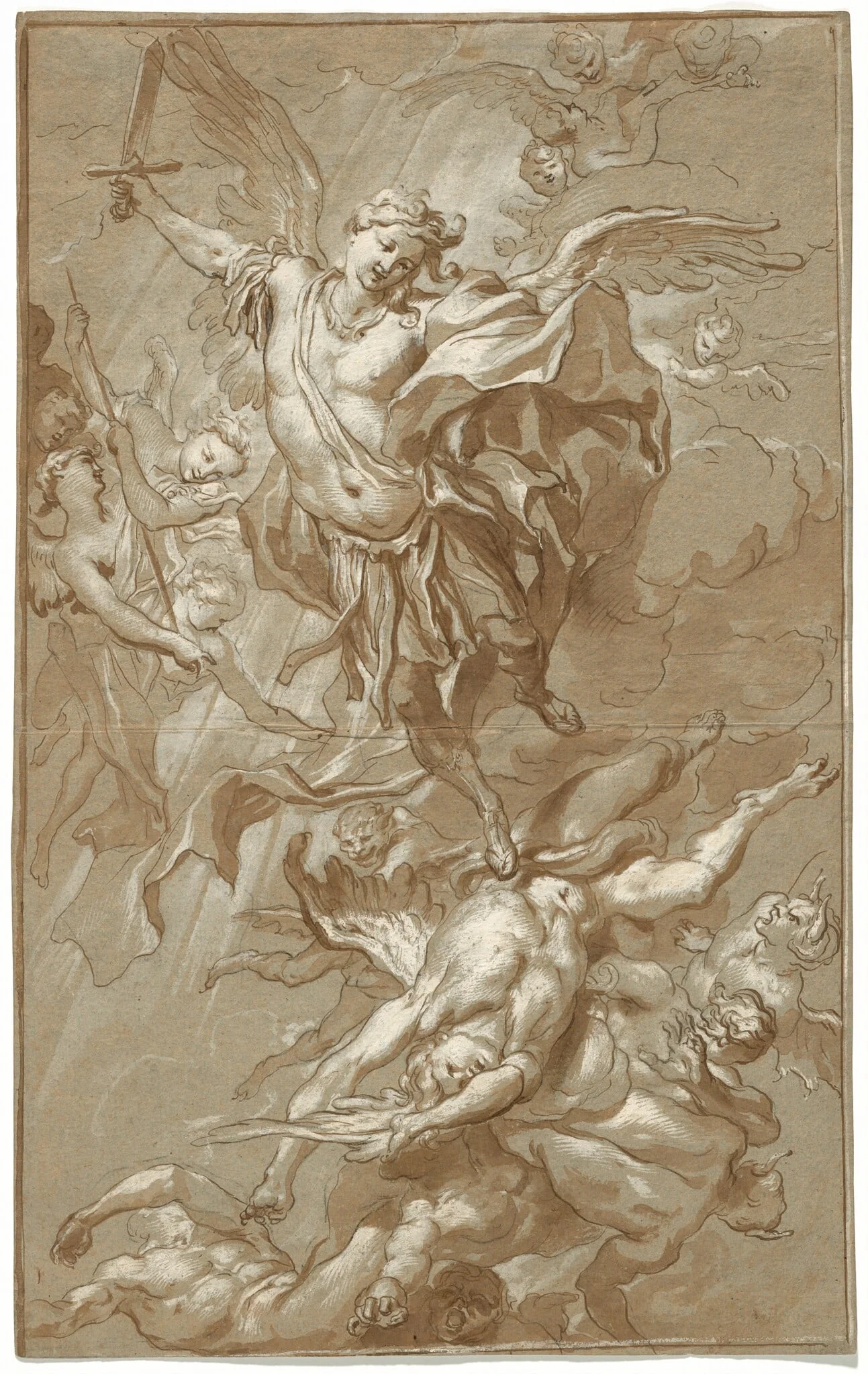Saint Michael and the Rebel Angels, detail