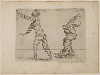 From "Bizzarie di varie Figure", by Giovanni Battista Bracelli, ink, 1624