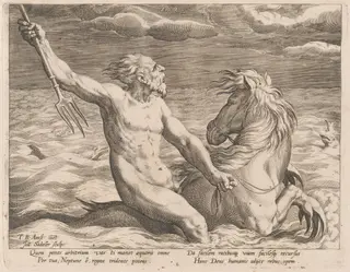 Mare (The Sea), by Jan Sadeler I, ink, 1587