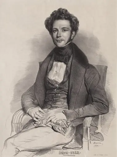 Henri Herz, Pianist, by Achille Devéria
