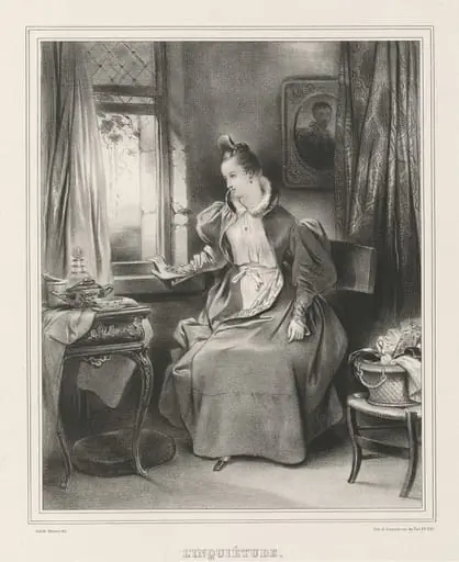 L'Inquietude, by Achille Devéria