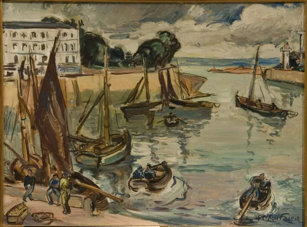Vedere din port, by Achille-Émile-Othon Friesz