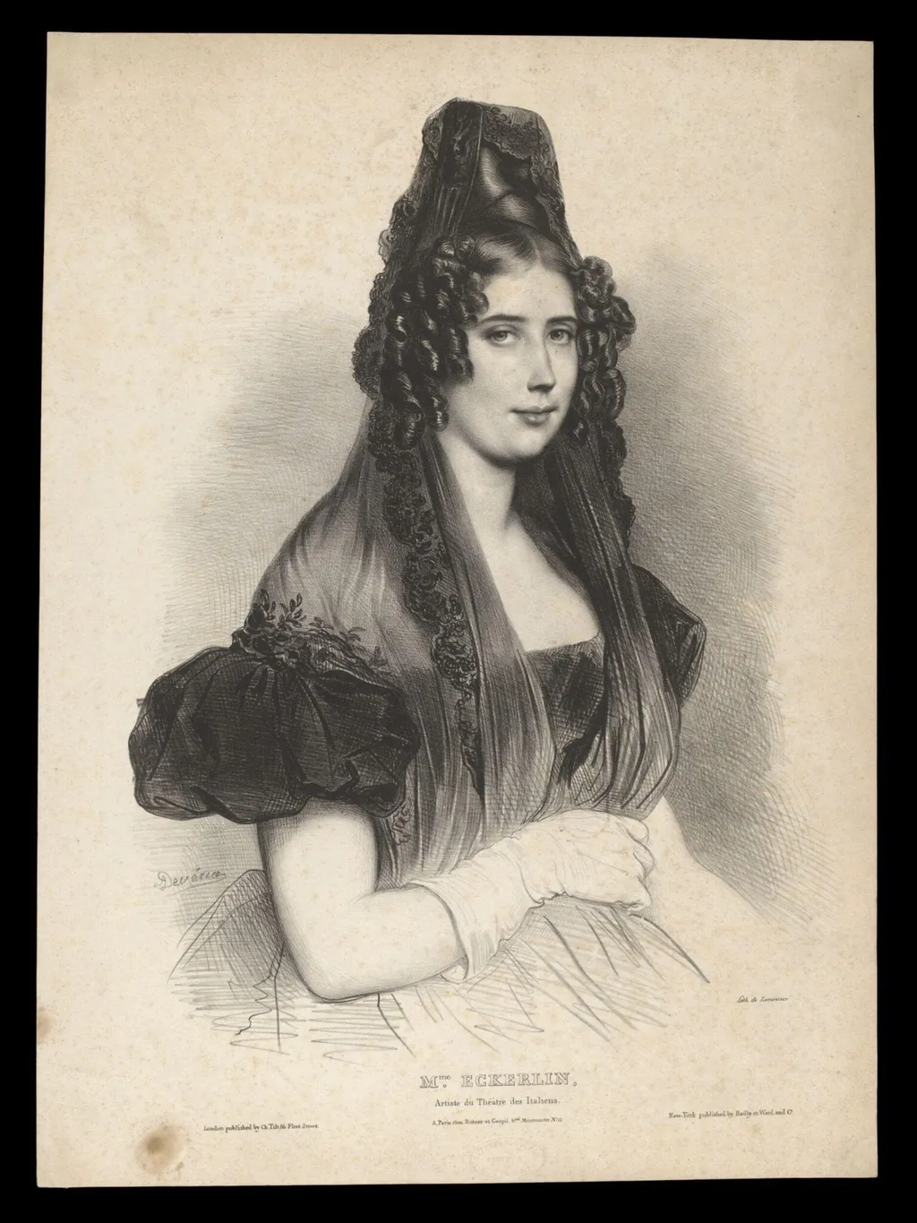 H Beard Print Collection, by Achille Jacques Jean Marie Devéria, 1850