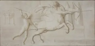 Achilles and the Centaur Cheiron