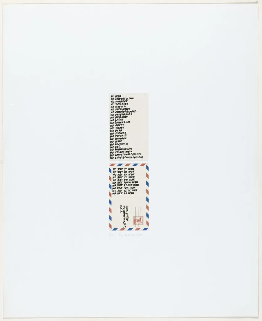 Untitled, by Ad Reinhardt, ink, 1967