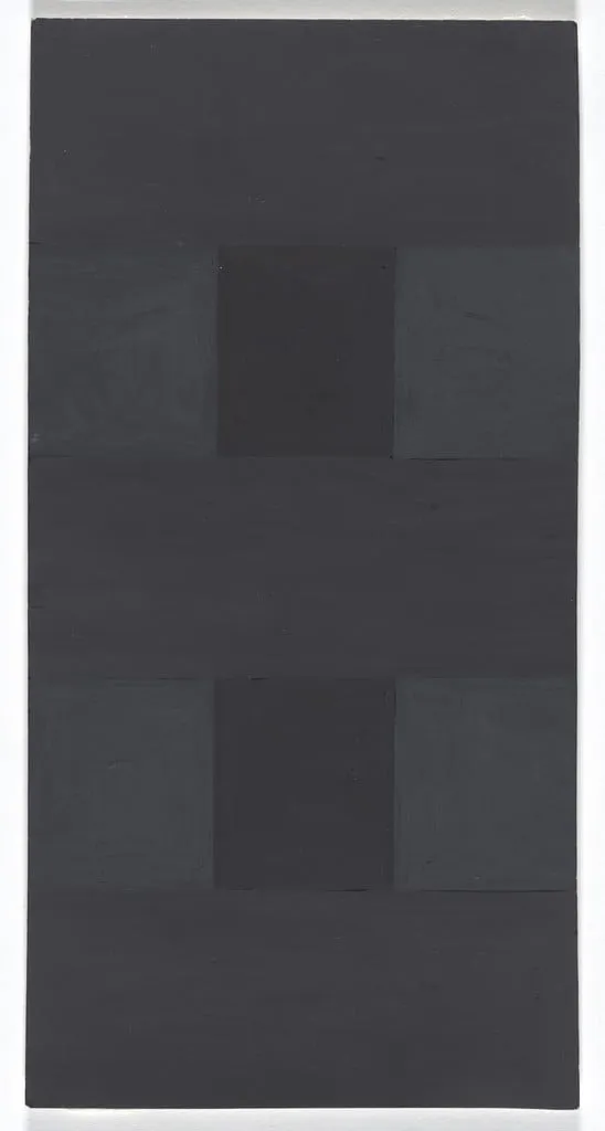 Untitled, by Ad Reinhardt, gouache, 1966
