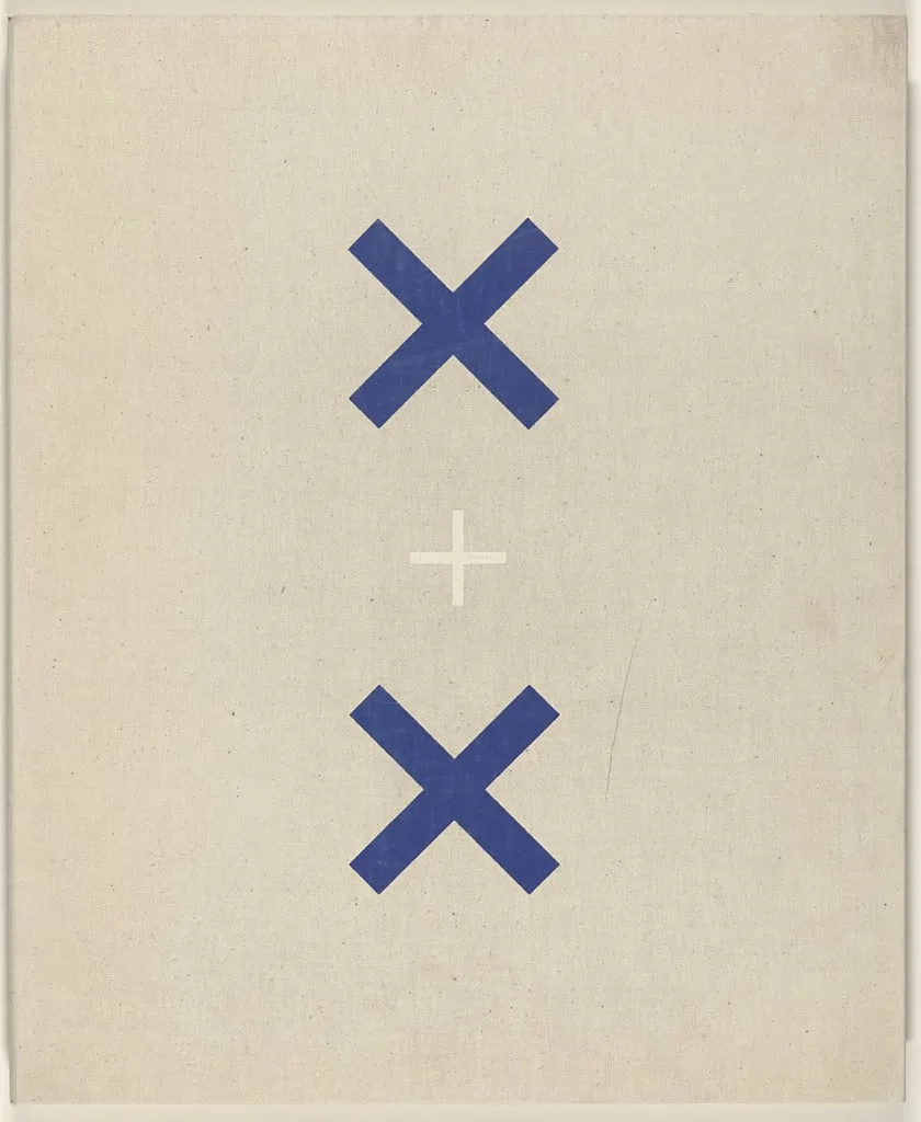 Untitled, by Ad Reinhardt, Robert Indiana, Larry Poons, Roy Lichtenstein, Stuart Davis, Robert Motherwell, Ellsworth Kelly, Frank Stella, Andy Warhol, George Ortman Various Artists, ink, 1964