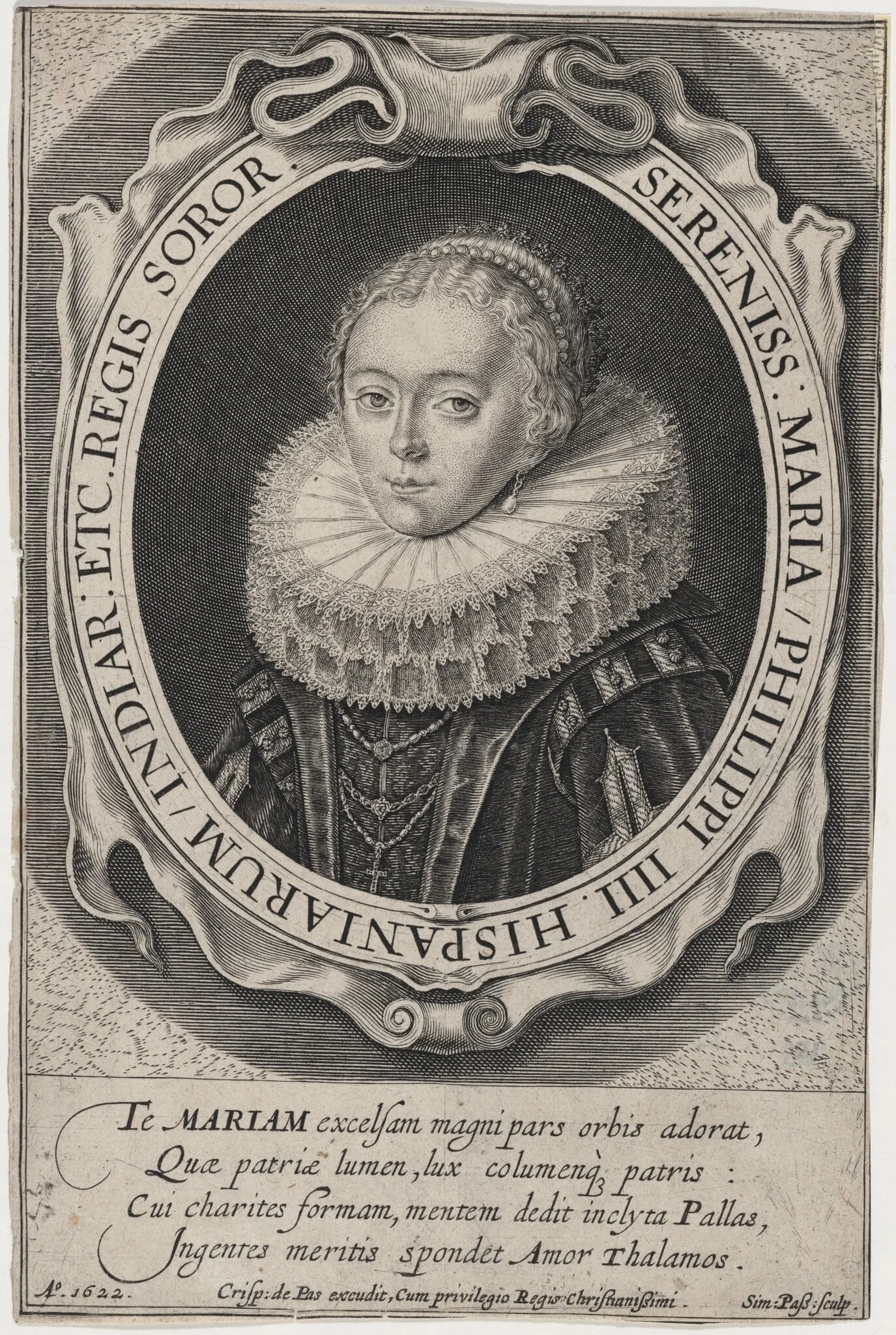 Maria of Austria, Infanta of Spain, detail