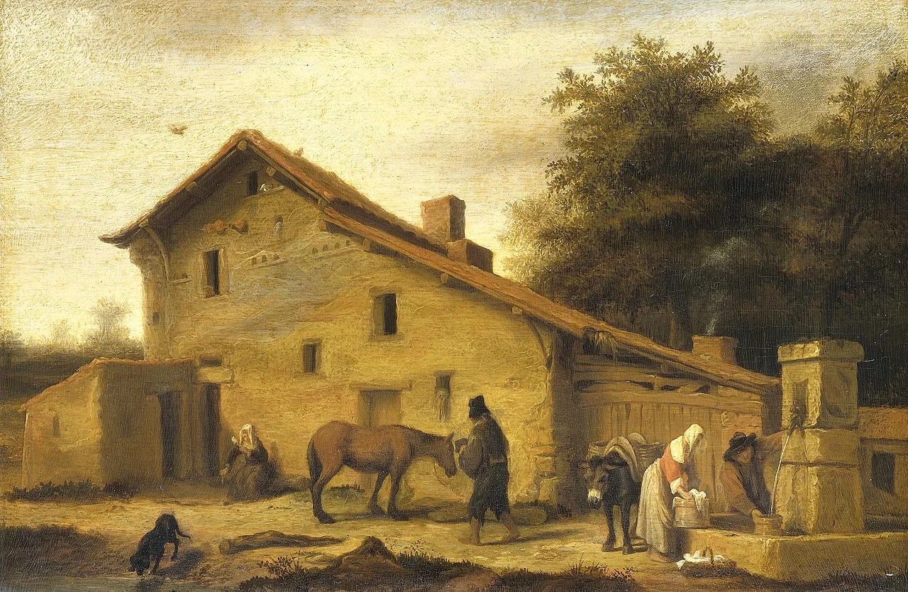 An inn in the neighborhood of Nantes, detail
