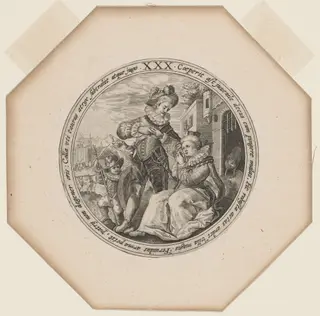 XXX: Thirty Years, by Crispijn van de Passe I, ink, 1599