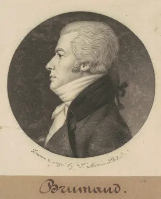 Brumaud, by Charles B. J. Févret de Saint-Mémin, ink, 1800