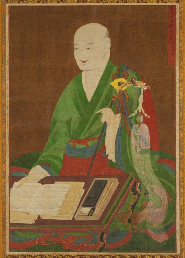 Portrait of the Great Master Yeongwoldang Eungjin, detail
