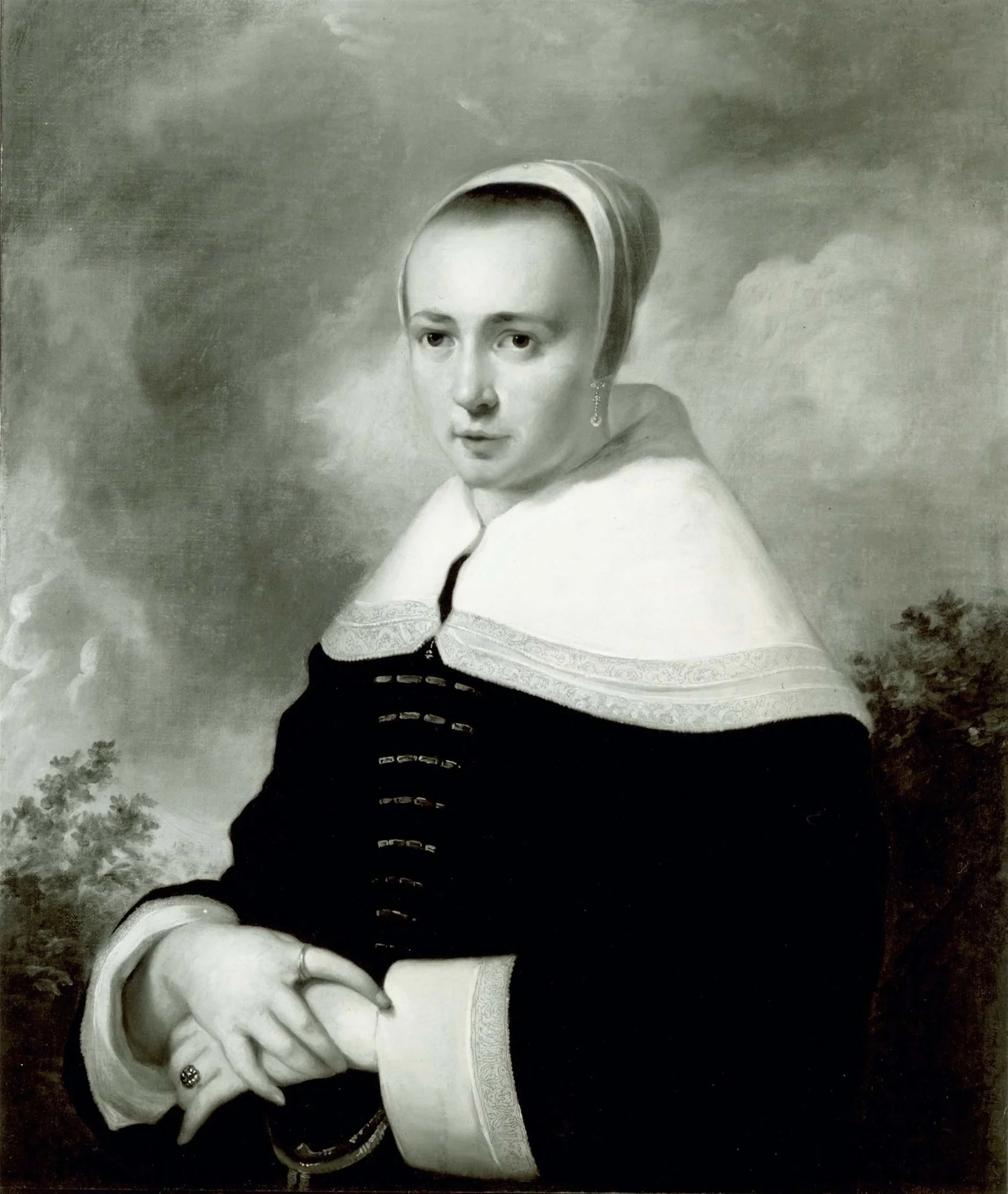 Portrait of a Woman, detail