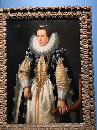 Portrait of the Wife of Nicolas de Hellincx, by Frans Pourbus, the Younger, oil, 1596