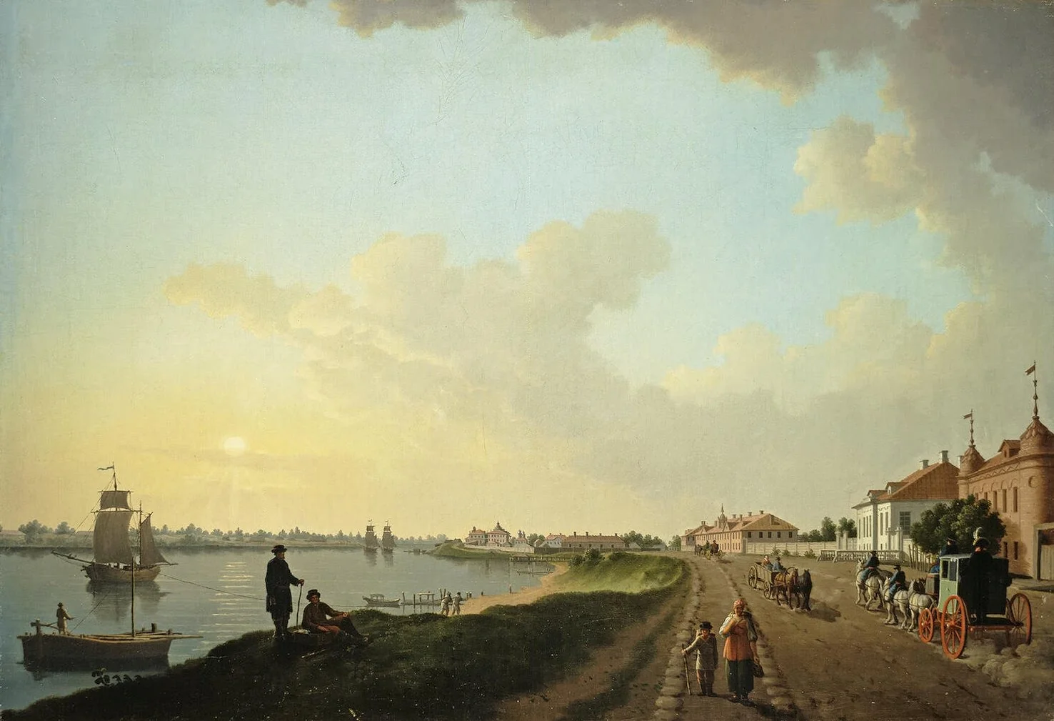 The Outskirts of St Petersburg near the Porcelain Factory, detail