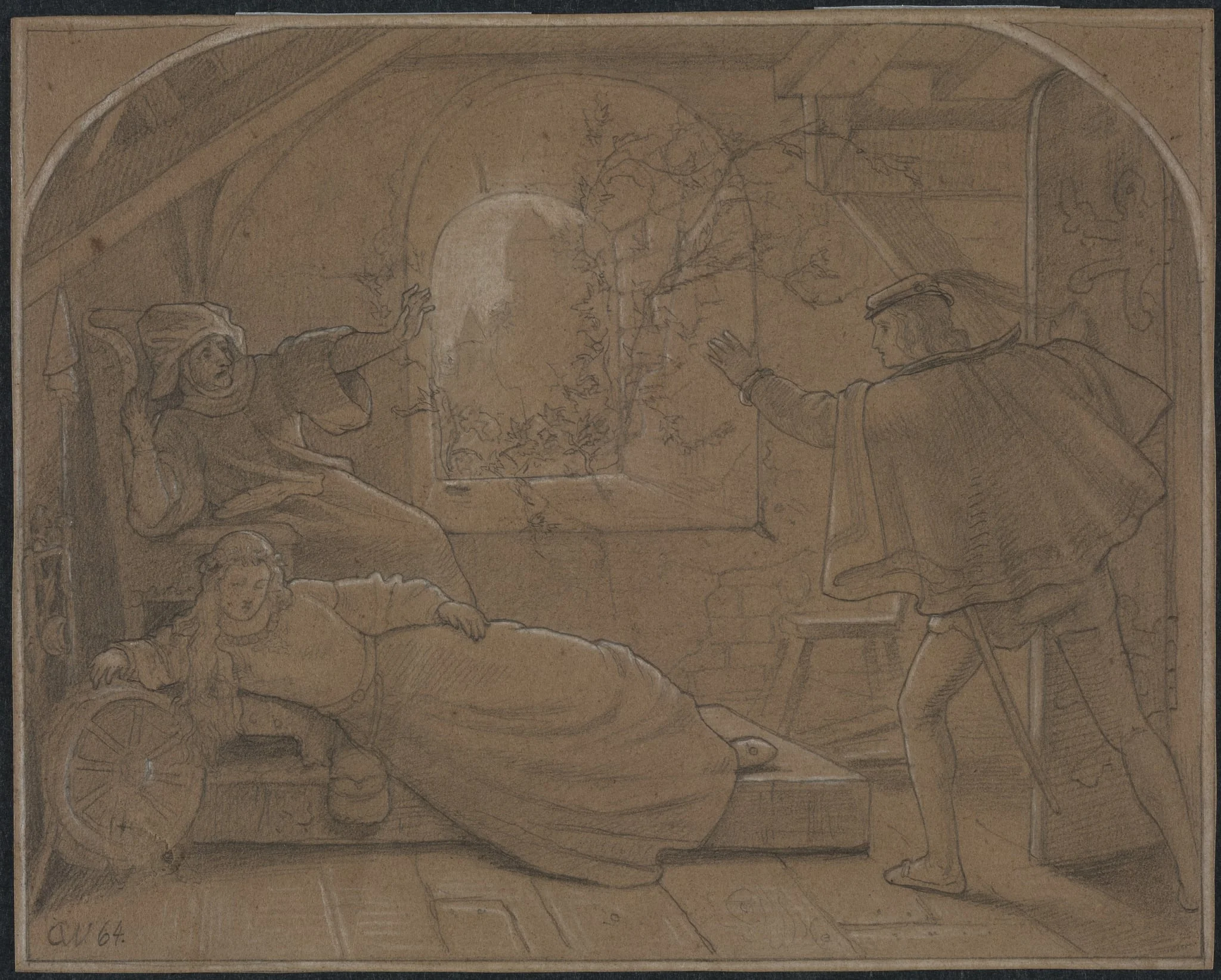 Sleeping Beauty (Dornröschen), detail