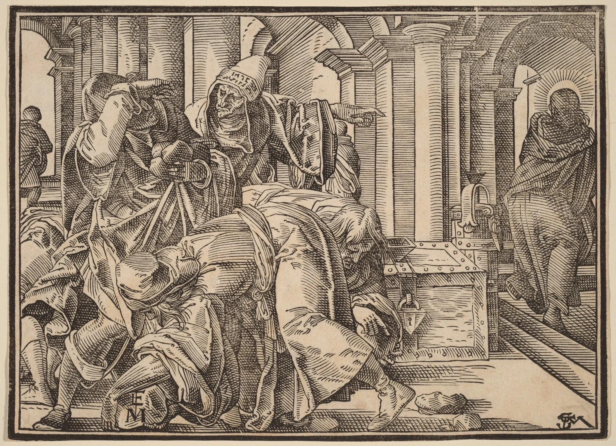 Christ Tells His Disciples of the Last Judgment, detail