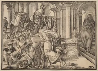 Christ Tells His Disciples of the Last Judgment, by Christoph Murer, ink, 1630