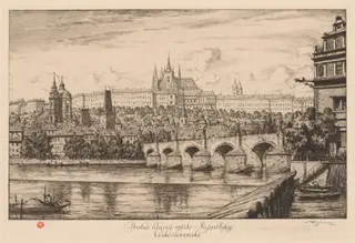 Old Prague, by T. Frantisek Simon, 1920