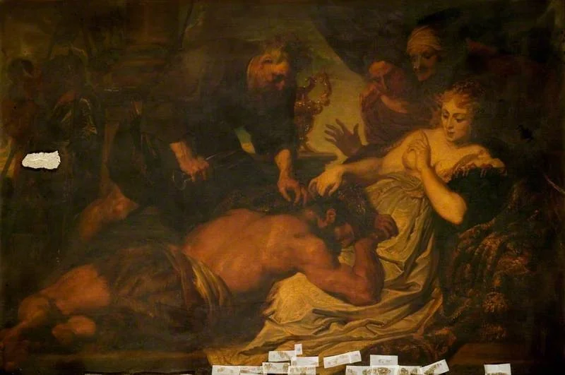 Samson and Delilah (after Anthony van Dyck), detail