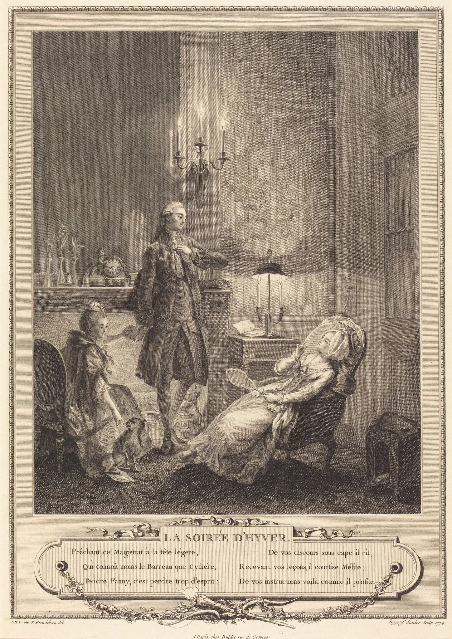 La soiree d'hyver, detail