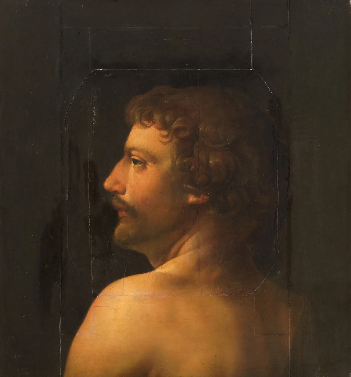 Bildnis eines jungen Mannes, detail