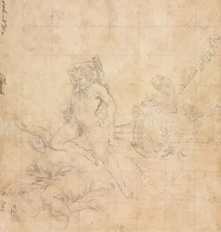 Hercules and the Girdle of Hippolyta, by Filippo Napoletano, 1600