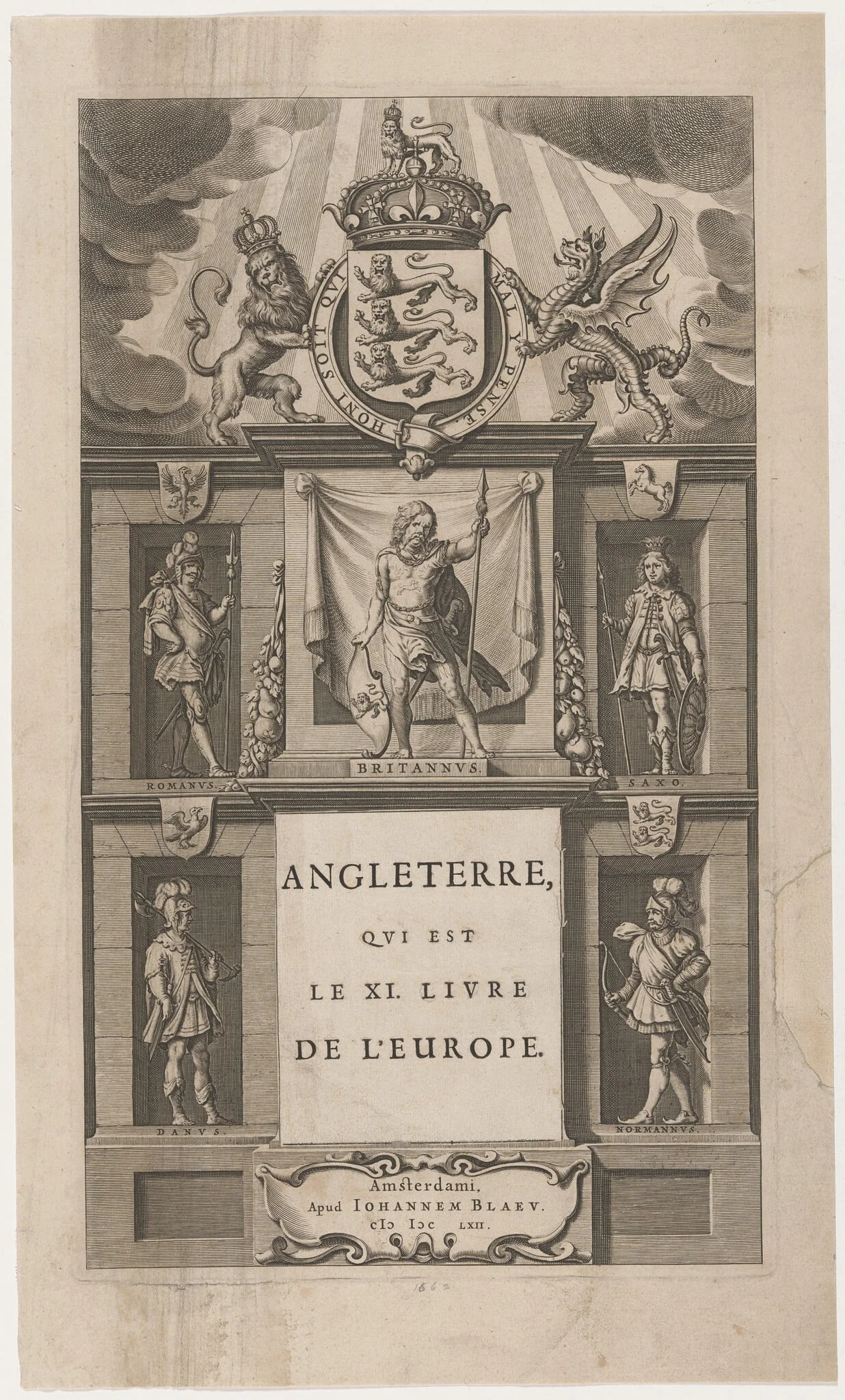 Title Page to Angleterre, detail