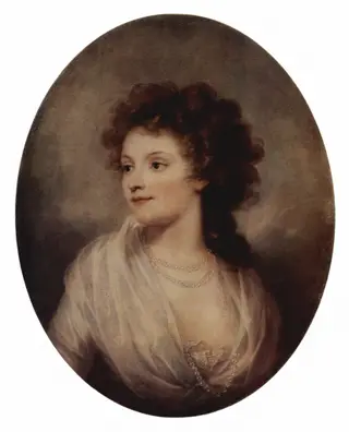 Portrait of Charlotte Bach Mannteufel, by Josef Grassi, oil, 1797