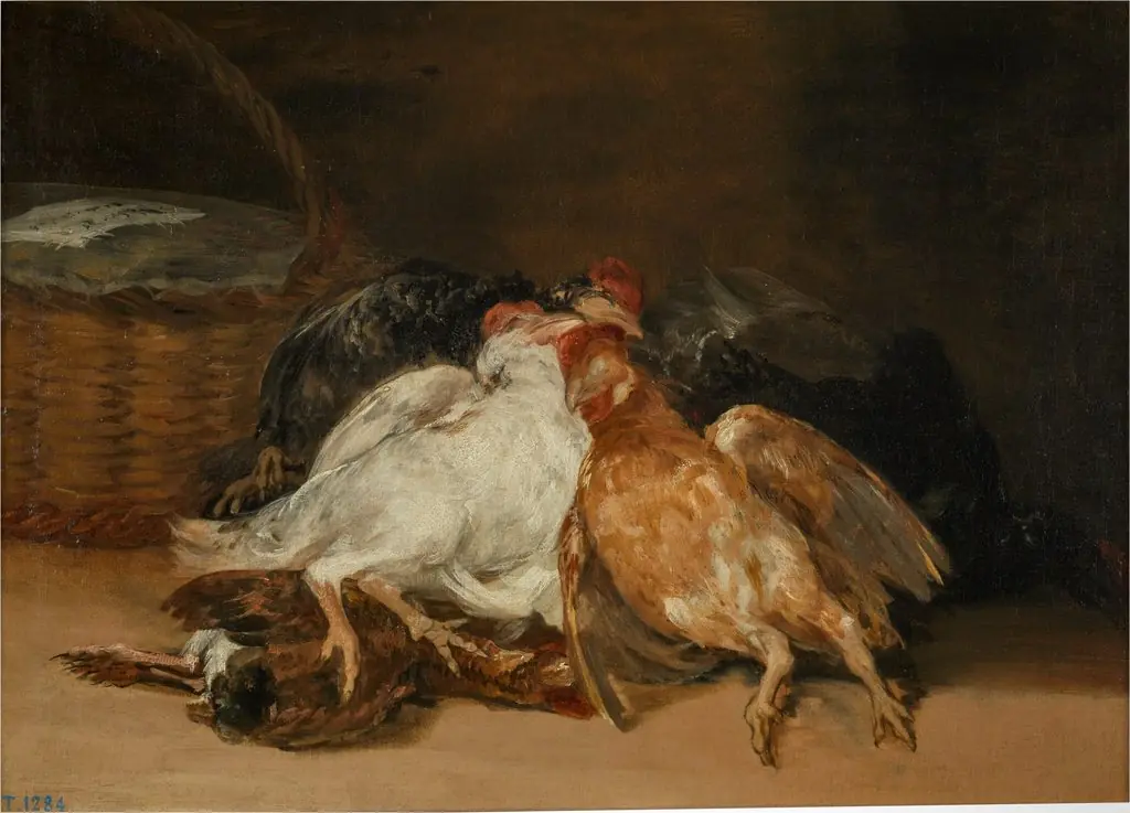 Dead Birds, by Francisco Goya, oil, 1808