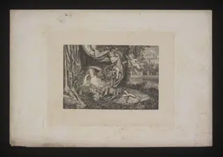 Print showing Nell Gwyn and her sons, by Henri Gascar