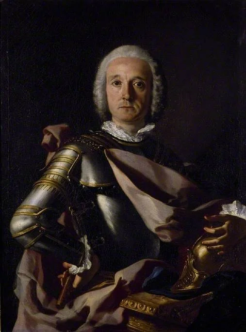 Portrait of Count James Joseph O'Mahoney, Lieutenant-General in the Neapolitan Service. Knight of St Januarius, detail