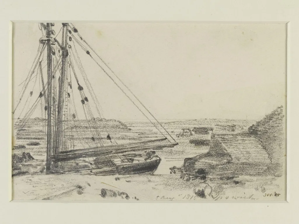 Shipping, near Ipswich, by John Constable, 6