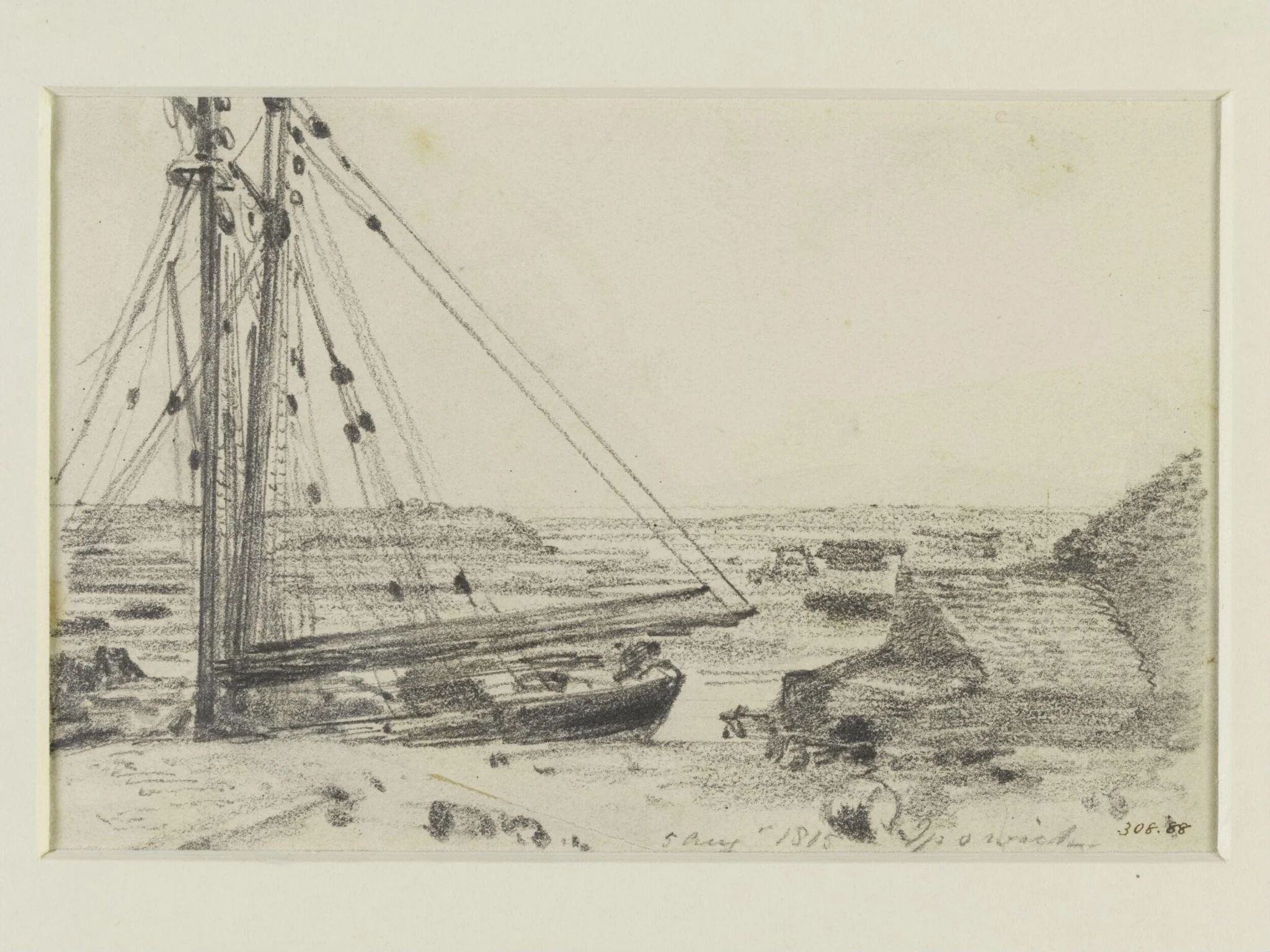 Shipping, near Ipswich, detail